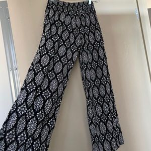 Flowy Black and White Pants
